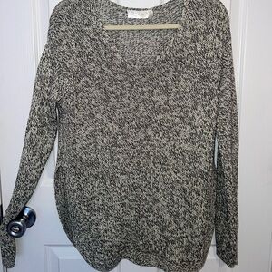 Black and white sweater